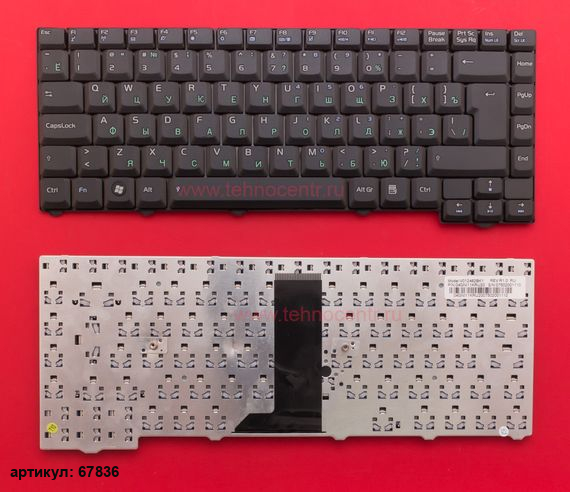 Клавиатура для ноутбука Asus F2, F3, Z53S черная 28 pin