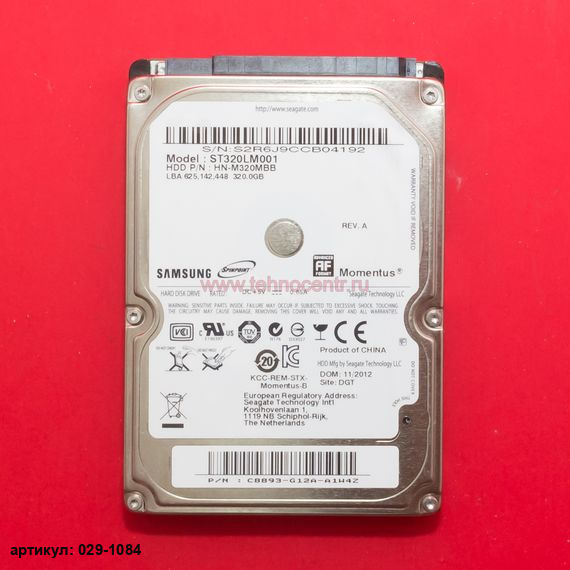  Жесткий диск 2.5" 320 Gb Samsung ST320LM001