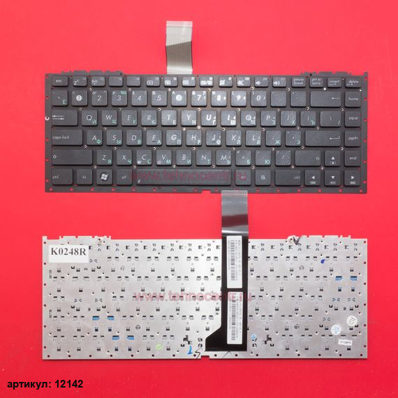 Клавиатура для ноутбука Asus U43F черная без рамки