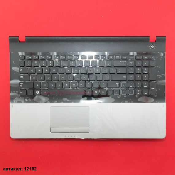 Клавиатура для ноутбука Samsung NP300E7A, NP305E7A с серым топкейсом (английская)