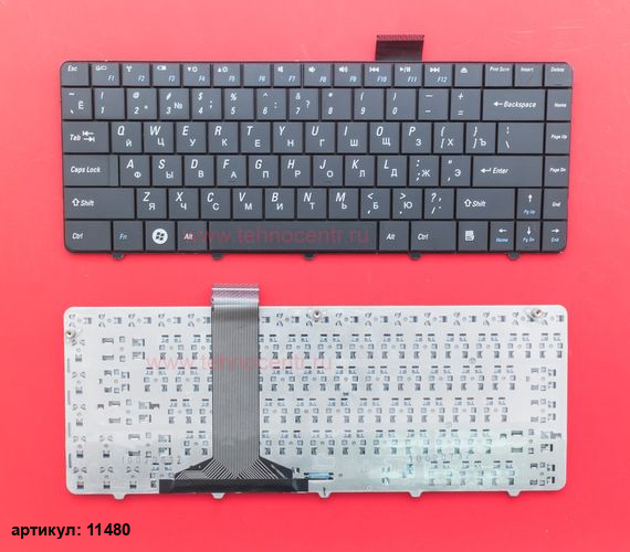 Клавиатура для ноутбука Dell Inspiron Mini 11, 11z, 1110 черная