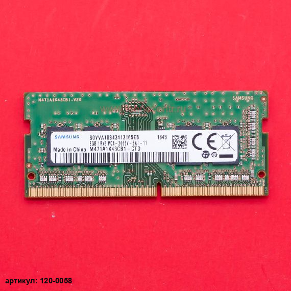 Оперативная память SODIMM 8Gb Samsung DDR4 2666