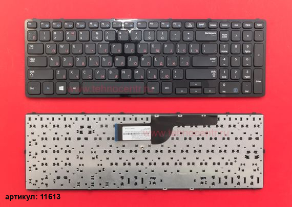 Клавиатура для ноутбука Samsung NP350E5C, NP355E5C, NP365E5C черная с рамкой