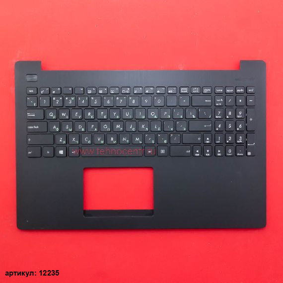 Клавиатура для ноутбука Asus X553MA черная c черным топкейсом