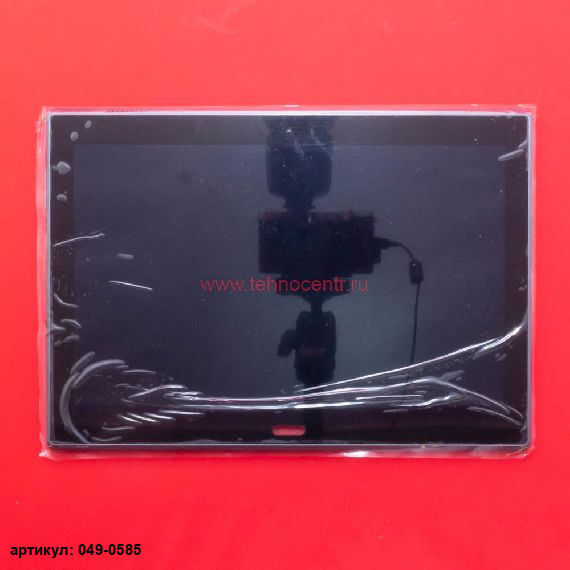 Дисплей в сборе с тачскрином для Lenovo TB-X704L черный с рамкой