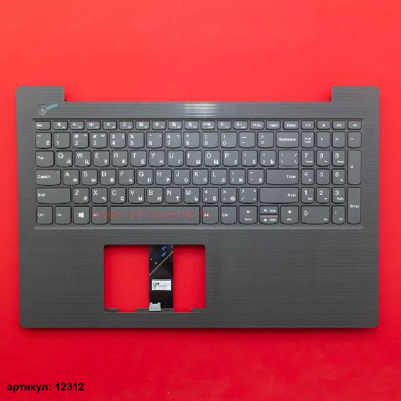 Клавиатура для ноутбука Lenovo V130-15IGM, V130-15IKB серая c серым топкейсом