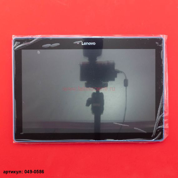 Дисплей в сборе с тачскрином для Lenovo TB-X103F черный с рамкой