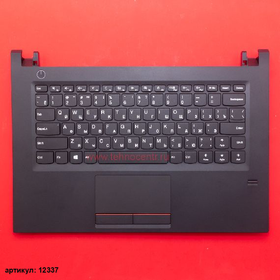 Клавиатура для ноутбука Lenovo V510-14IKB черная с черным топкейсом