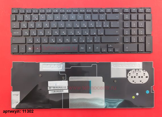 Клавиатура для ноутбука HP 4520, 4520s, 4525s черная без рамки