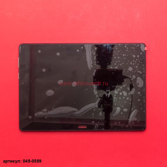 Дисплей в сборе с тачскрином для Lenovo Tab P10 TB-X705L 10" черный с рамкой