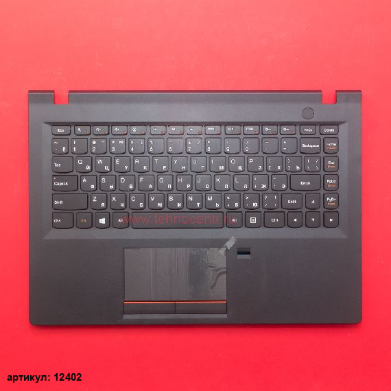 Клавиатура для ноутбука Lenovo E31-80 черная с черным топкейсом