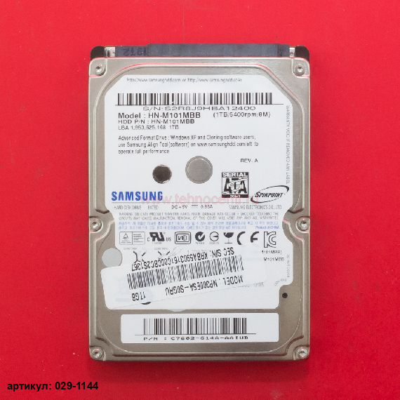  Жесткий диск 2.5" 1 Tb Samsung HN-M101MBB