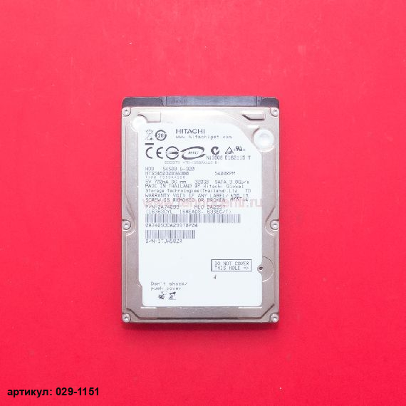  Жесткий диск 2.5" 320 Gb Hitachi HTS545032B9A300