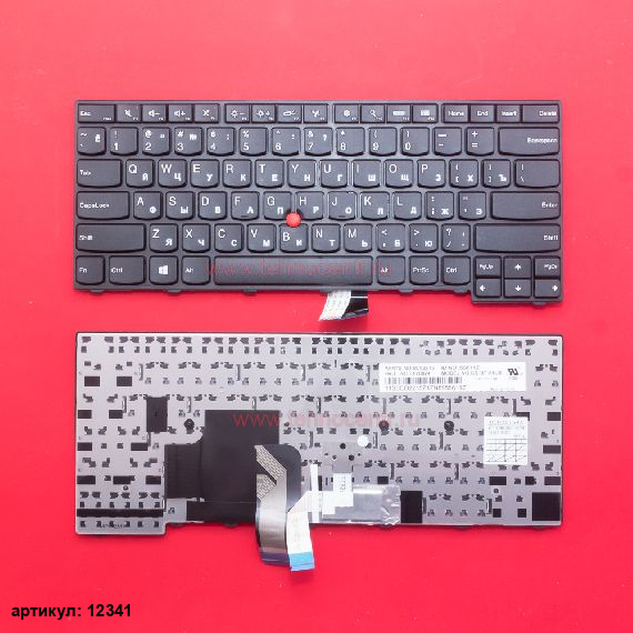 Клавиатура для ноутбука Lenovo ThinkPad T440, L460 черная со стиком