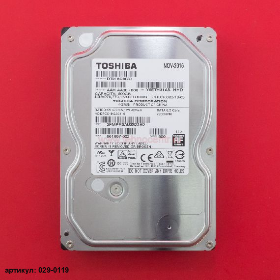  Жесткий диск 3.5" 500 Gb Toshiba DT01ACA050