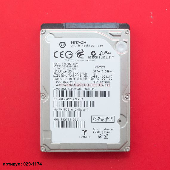  Жесткий диск 2.5" 320 Gb Hitachi HTS725032A9A364