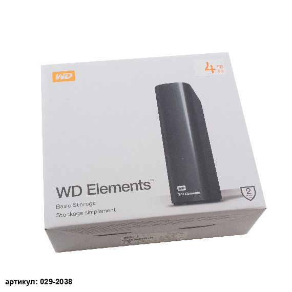  Внешний жесткий диск USB 3.0 3.5" 4Tb WD WDBWLG0040HBK-EESN