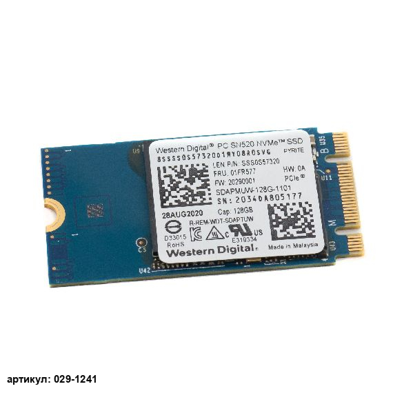 Жесткий диск SSD M.2 2242 NVME 128Gb WD SN520