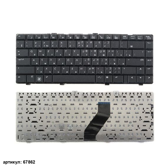 Клавиатура для ноутбука HP Pavilion DV6000 черная, плоский Enter