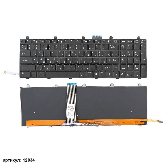 Клавиатура для ноутбука MSI GE60, GE70 черная с рамкой, с подсветкой