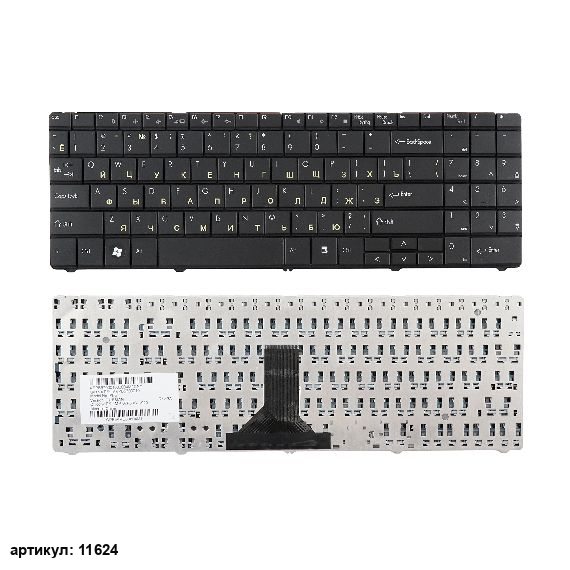 Клавиатура для ноутбука Packard Bell ETNA-GM, ML61, ML65 черная