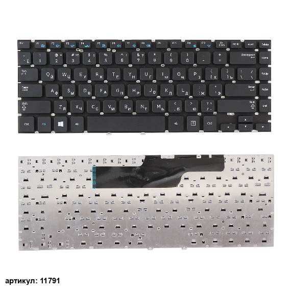 Клавиатура для ноутбука Samsung NP355V4C черная без рамки