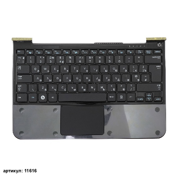 Клавиатура для ноутбука Samsung NP900X1A, NP900X1B черная с топкейсом