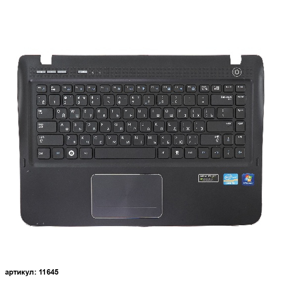 Клавиатура для ноутбука Samsung SF410, SF411 с синим топкейсом