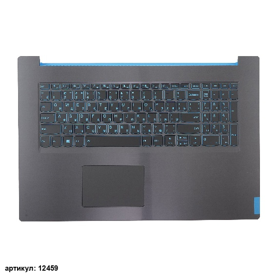 Клавиатура для ноутбука Lenovo L340-17IRH черная с черным топкейсом