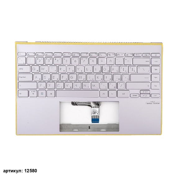 Клавиатура для ноутбука Asus 14 UX425EA серебристая с топкейсом