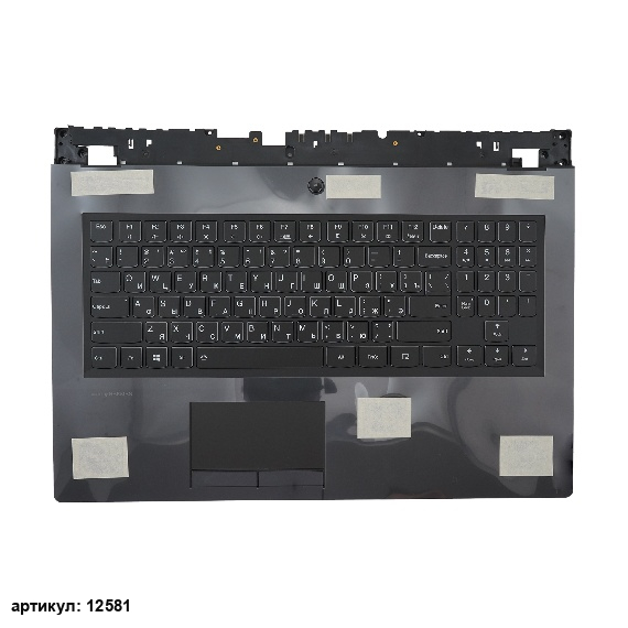 Клавиатура для ноутбука Lenovo Legion Y540-17IRH черная с топкейсом
