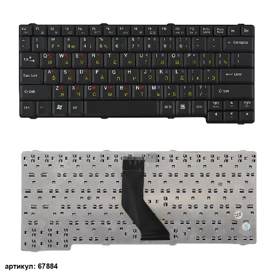 Клавиатура для ноутбука Toshiba L10, L20, L30 черная