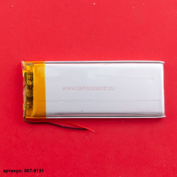 Аккумулятор 3.7v 750mAh 70x30x4 мм (2 pin)