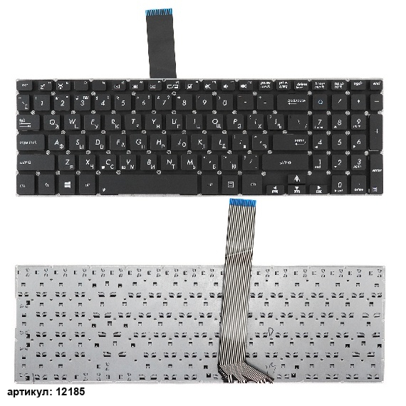 Клавиатура для ноутбука Asus V551, S551, K551 черная без рамки