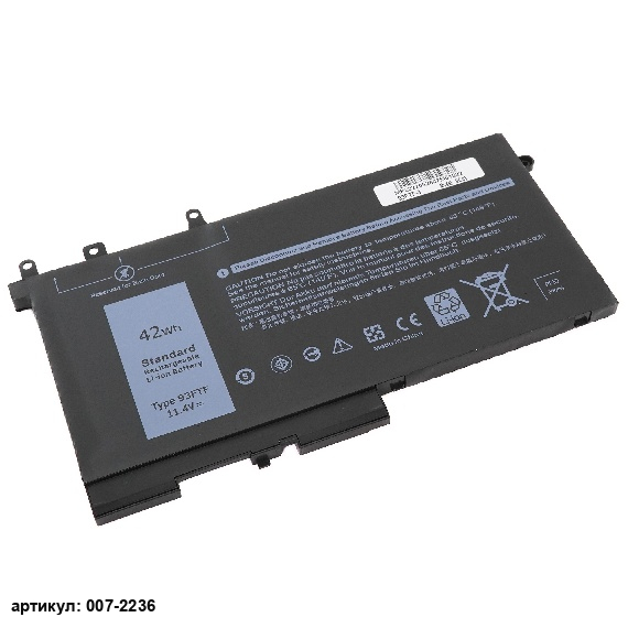 Аккумулятор для ноутбука Dell (93FTF) Latitude E5280 3600mAh