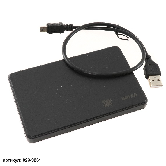  Внешний Box 2.5" USB 2.0 Sata для HDD черный