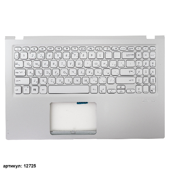 Клавиатура для ноутбука Asus X515JA-1S с топкейсом серебристая
