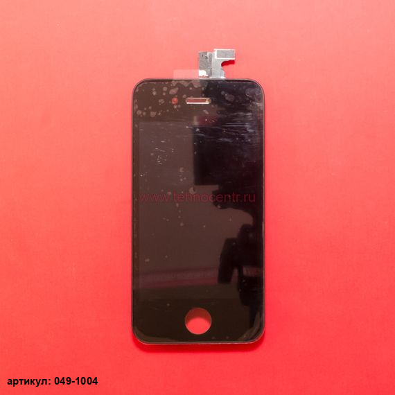 Дисплей в сборе с тачскрином для iPhone 4G черный